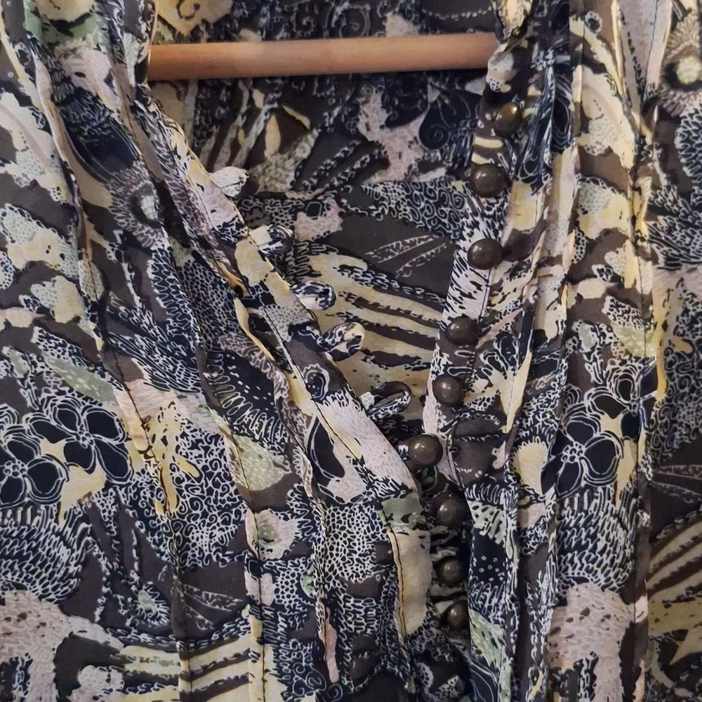 Patterson J. Kincaid Lightweight Multicolor Blouse Small